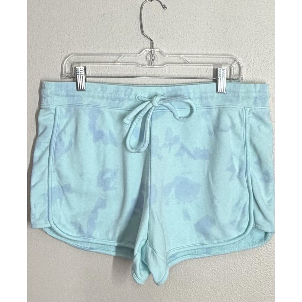Vineyard Vines Surf Terry Shorts Blue Turquoise Tie Dye Drawstring Beach Preppy